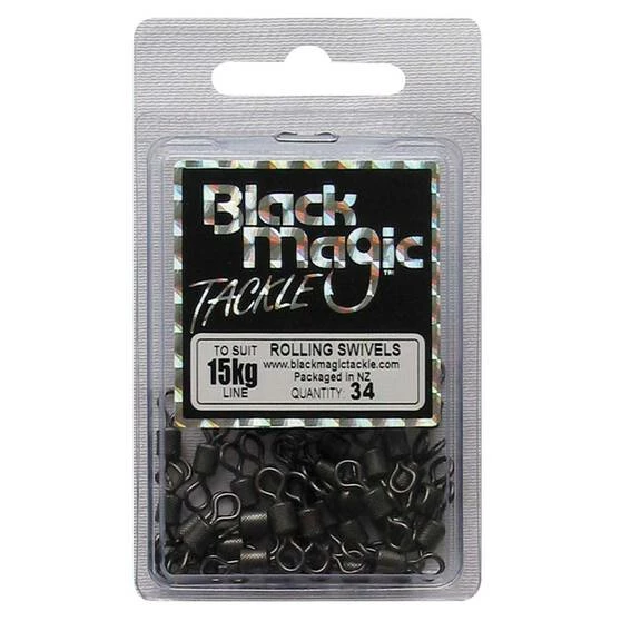 Black Magic Rolling Swivel 34 Pack