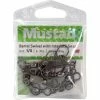 Mustad Barrel Black Inter Lock Swivel