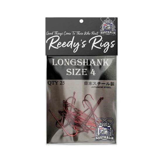 Reedys Rigz Reedy's Long Shank Hook 25 Pack