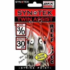 Synotek Twin Assist Hooks 3/0 3.0cm Black Glow