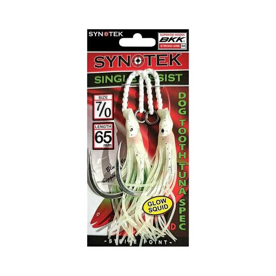 Synotek Single Assist Hooks 7/0 6.5cm Full Glow
